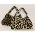 Brown and Black Leopard Pattern Shoulder Bags